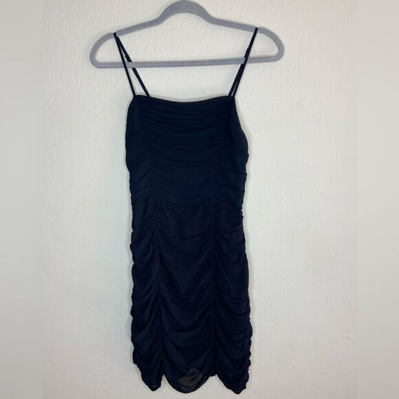 Reformation Wyatt Mini Black Dress Size 2 - Picture 13 of 14